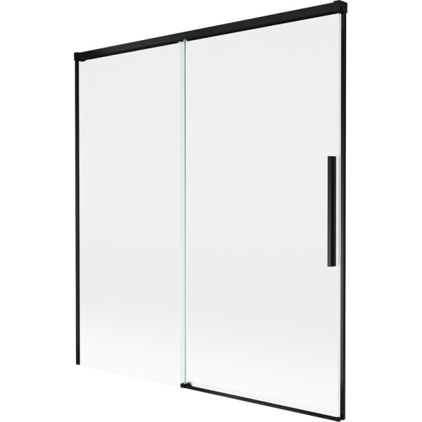 MEXEN/S - Rox vaňová zástena 2-krídlová posuvná 150 x 150, transparent, čierna 8C9-150-001-70-00