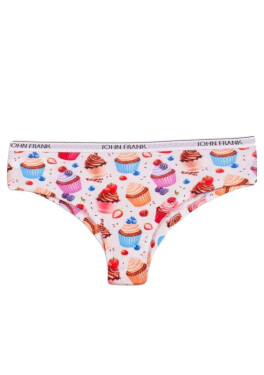 Dámske nohavičky John Frank WJFD-S106-BERRYCAKE XL Bílá
