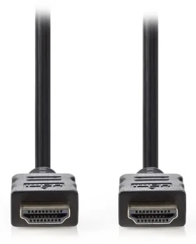 Nedis High Speed HDMI 7,5m čierna / Kábel HDMI / 4K 30Hz / Ethernet / pozlátené konektory (CVGL34000BK75)
