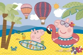 Trefl - Puzzle - Prasiatko Peppa: Prázdniny MAXI