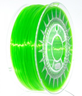 PET-G filament 1,75 mm jasne zelený transparent Devil Design 1 kg