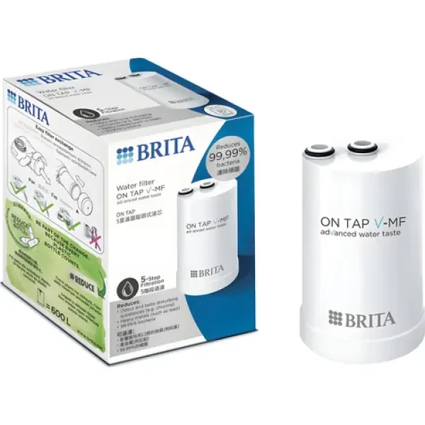 Brita ON TAP V-MF biela / Filtračný systém na vodovodnú batériu / 5 stupňov filtrácie / 600 l