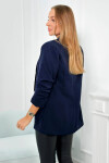 Bunda s chlopňou elegantná tmavomodrá UNI