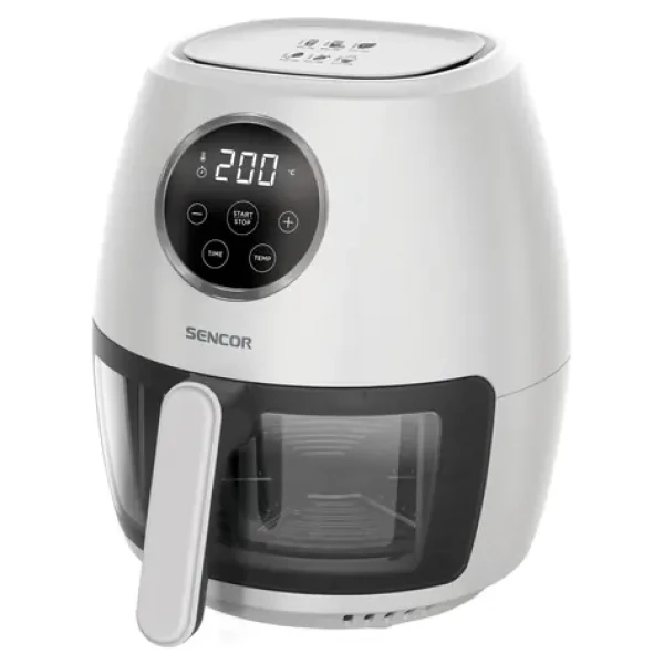 Sencor SFR 5340WH biela / Teplovzdušná fritéza / 1300W / 3.5L / 60 - 200°C (8590669338467)