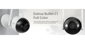 Dahua Bullet C1 / Vonkajšia IP kamera / 2560 x 1440 / farebné nočné videnie / Wi-Fi / IP67 / microSD (DH-IPC-F4CP-LED-0360B-EUR)