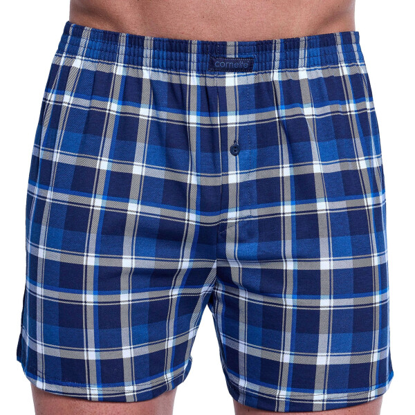 Pánske šortky 002/318 Comfort - CORNETTE tmavě modrá XL