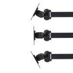 Lindy flexibilný nástenný držiak pre LCD monitory čierna / Držiak / VESA / nosnosť 10 kg / dosah od steny 410 mm (40765)