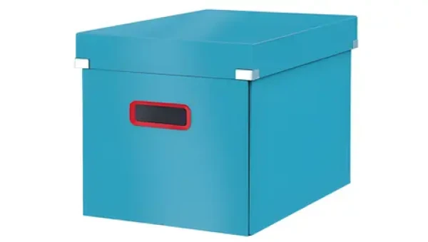 Leitz Krabica ClickStore Cosy L (A4) pokojná modrá / Kartón / 320 × 310 × 360 mm / skladacia s vekom (53470061)