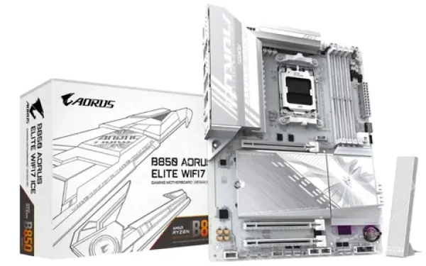 GIGABYTE B850 AORUS ELITE WIFI7 ICE / B850 / 4X DDR5 / 1x 2.5 GLAN / Wi-Fi 7 / ATX (B850 A ELITE WF7 ICE)