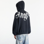 Mikina Palm Angels Big Neck Logo Zip Loose Hoodie Black/ Off White M