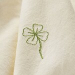 Ib Laursen Látkový obrúsok s výšivkou Flora four-leaf clover