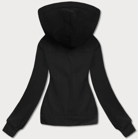 Čierna dámska krátka mikina na zips (AMG-63) odstíny černé S (36)