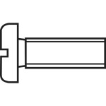 TOOLCRAFT 839652 skrutky s valcovou hlavou M2 20 mm drážka DIN 84 ocel pozinkované 100 ks; 839652