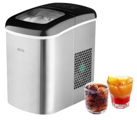 ECG ICM 1253 Iceman strieborná / Výrobník ľadu / 120 W / 2 L / 11.8 kg za deň (26289112)