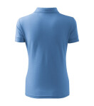 Pique Polo Dámske voľné polo tričko sky blue 2XL