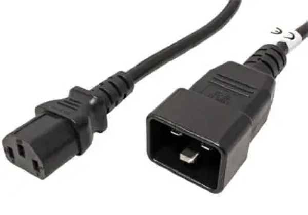 PremiumCord sieťový prepojovací kábel 230V - IEC 320 C13 - IEC 320 C20 - 2m čierna / 230V / 10A (kpsb2)