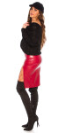 Sexy Koucla Leather Look Pencil Skirt