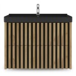 Kúpeľňová skrinka s umývadlom SAT Delano 80x46 cm dub mat DELANO80ZDCUMB DELANO80ZDCUMB