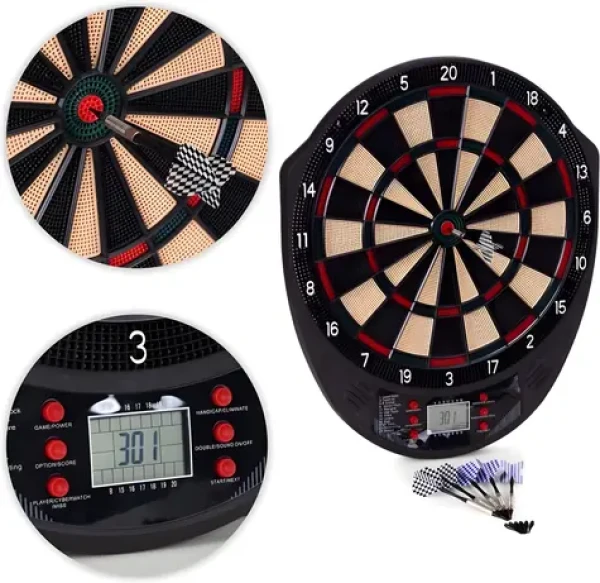 ECOTOYS Elektronický terč so šípkami 41 cm