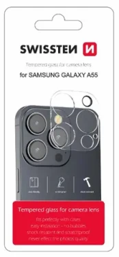 Swissten Ochranné sklo šošoviek fotoaparátu pre Samsung Galaxy A55 (94500216)