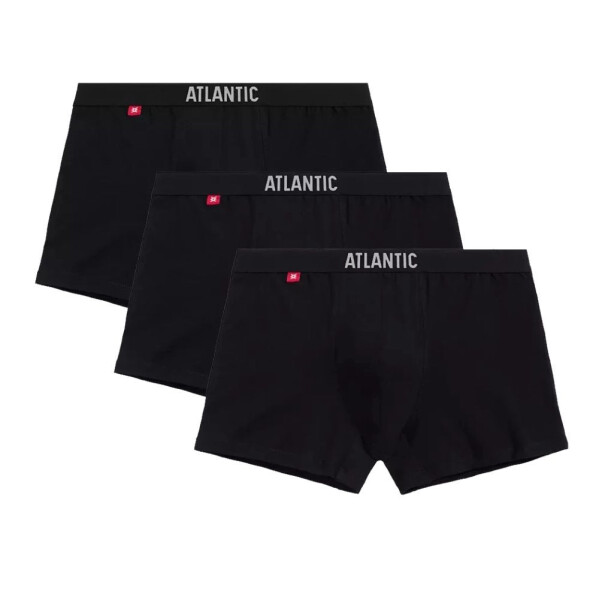 Pánske boxerky 3 pack 011 black - Atlantic černá S