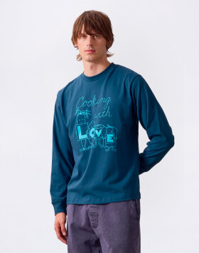 Service Works L O V E Long Sleeve Tee Midnight L