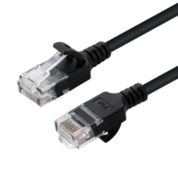 MicroConnect CAT6 U/UTP SLIM 10m čierna / PVC (V-UTP610S-SLIM)