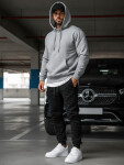 Pánske čierne tepláky FashionStreet UX2395 L