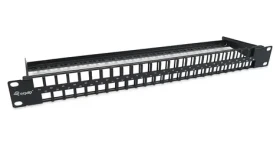 Equip / Patch panel / 48 portov / Keystone Cat.6 / UTP / 1U / 19" (769258)