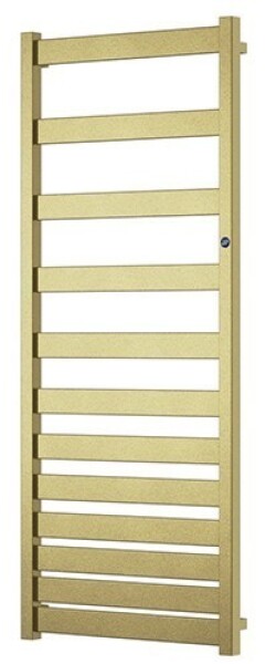 Instalprojekt - Kúpeľňový radiátor BELTI Gold - Farba radiátora - C84 gold, Rozmer radiátora - 400 × 1573 mm, výkon 491 W, Typ pripojenia - Klasické (spodné) RADBEL401684