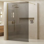 REA/S - Sprchová zástena Flexi Grey / Gold 120 KPL-K99782