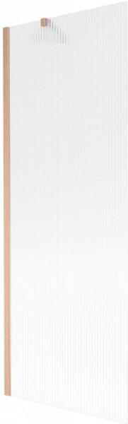 MEXEN/S - Next vaňová zástena FIX 70 x 150, prúžky, meď kartáčovaná 895-070-000-00-09-65