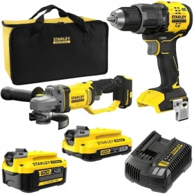 Stanley V20 SFMCD716 SFMCG400 / Sada aku náradia / vŕtačka uhlová brúska / 2.0Ah + 4.0Ah (SFMCK208MDS-QW)