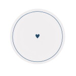 Eulenschnitt Porcelánový tanier Heart Ø 20,4 cm – dark blue