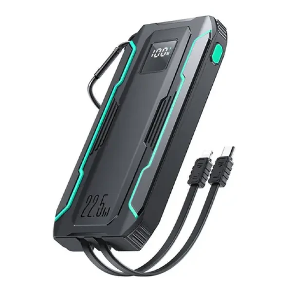 Joyroom JR-L017 čierna / Power Bank / 10000 mAh / kábel Lightning / 1x USB-C (JR-L017)