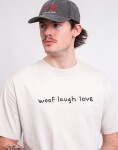 Dog Owners Club Woof laugh love Faded Bone S