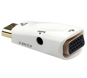 PremiumCord prevodník HDMI na VGA + audio biela / Redukcia / HDMI - VGA (khcon-48)