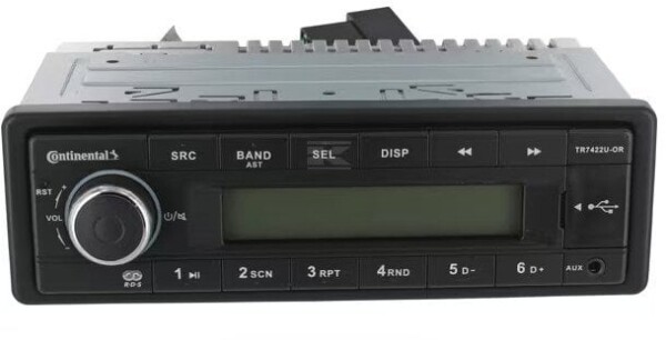 Continental Continental TR7422U-OR FM RDS tuner USB/AUX 24V short shaft