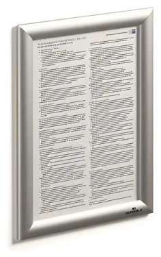 Durable Klaprám A4 strieborná / Klaprám / Hliníkový / Nástenný / 240x329 mm (479623)