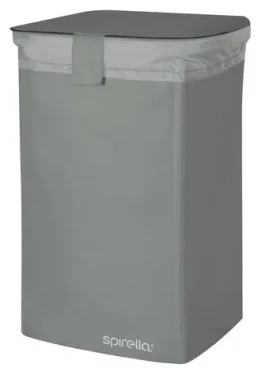 Spirella CLASSIC L kôš na bielizeň 50 L šedá / polyester / uzatvárateľný