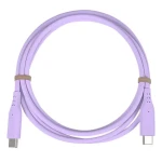 PremiumCord silikónový USB-C - USB-C fialová / Kábel / 60W / PD / 480 Mbps / 1,5 m (ku31sa15v)