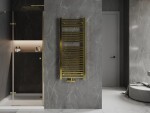 MEXEN - Plutón vykurovací rebrík/radiátor 1200 x 500 mm, 487 W, zlatá W106-1200-500-00-50