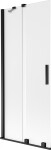 MEXEN/S - Velar dvojkrídlová posuvná vaňová zástena 80 x 150, dekor, čierna 896-080-000-31-70