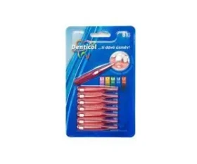 Denticol V01 0,6 mm / Medzizubná kefka / Vysúvacia / 8+8 ks (8595689805838)
