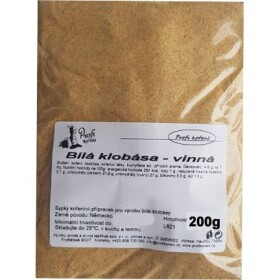 Biela klobása - vínová 200 g - Koření - Koření