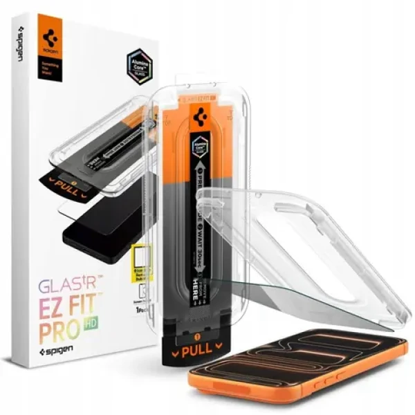 Spigen Glas.TR EZ Fit Pro Privacy / Ochranné sklo / Privacy filter / Apple iPhone 16 Pro, 17, 17 Pro (AGL10098)