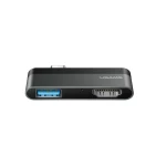 USAMS US-SJ462 Type-C Mini HUB (USB+HDMI) sivá (6958444922522)