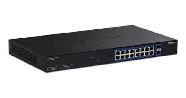 Trendnet 18-portový Multi-Gig switch / Switch / 16x 2.5G RJ-45 / 2x SFP+ / Fanless / Managed (TEG-3182WS)