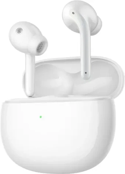Xiaomi Buds 3 biela / Bezdrôtové slúchadlá do uší / mikrofón / BT 5.2 / IP55 / ANC / nabíjacie púzdro (6934177758140)
