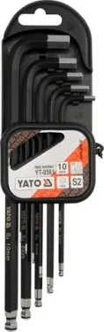 YATO YT-0561 / Sada kľúčov imbus s guličkou 10 ks extradlhšia (YT-0561)